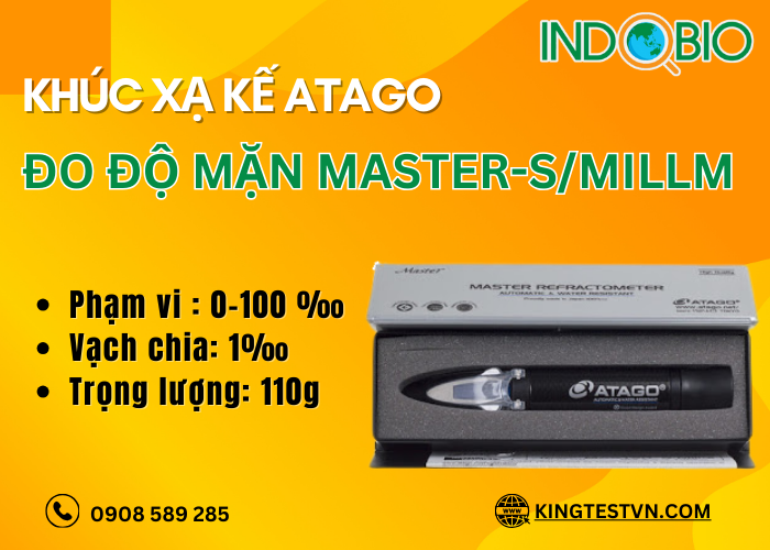 Khúc xạ kế đo độ mặn Atago MASTER-S/MillM
